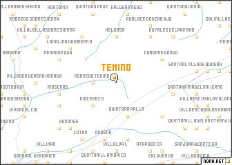 map of Temiño