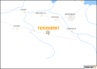 map of Temir-Kanat