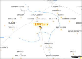 map of Temirskiy