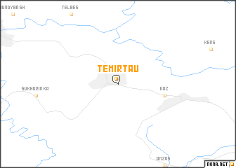 map of Temirtau