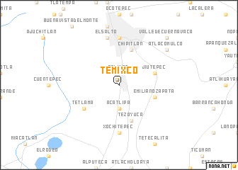 map of Temixco