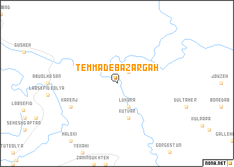 map of Temmad-e Bāzār Gah