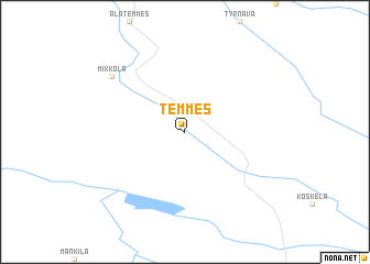 map of Temmes