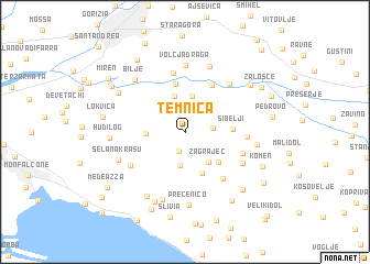 map of Temnica