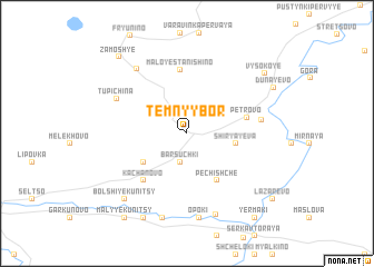 map of Tëmnyy Bor