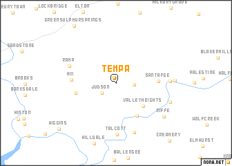 map of Tempa