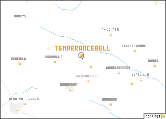 map of Temperance Bell