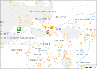 map of Tempe