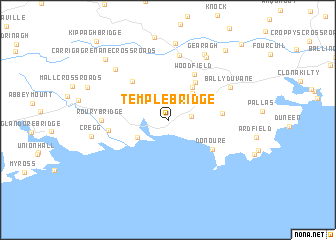 map of Temple Bridge