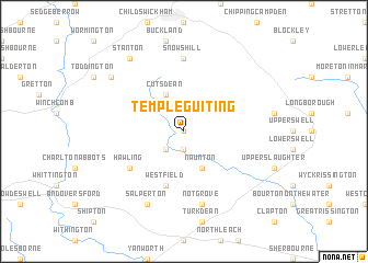 map of Temple Guiting