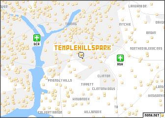 map of Temple Hills Park