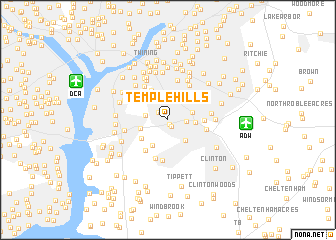 map of Temple Hills