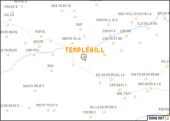 map of Temple Hill