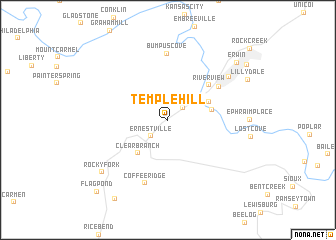 map of Temple Hill