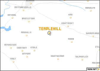 map of Temple Hill