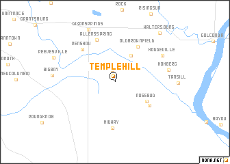 map of Temple Hill