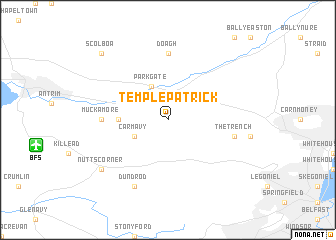 map of Templepatrick