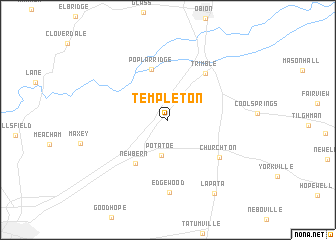 map of Templeton