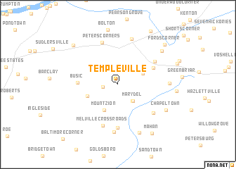 map of Templeville