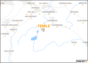 map of Temple