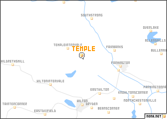 map of Temple