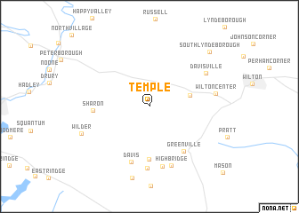 map of Temple