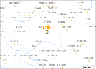 map of Temux