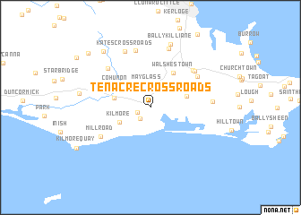 map of Tenacre Cross Roads
