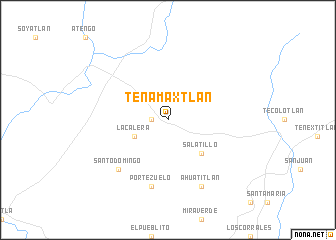 map of Tenamaxtlán