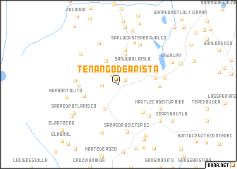 map of Tenango de Arista