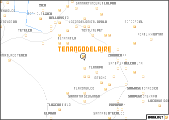 map of Tenango del Aire
