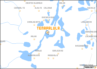 map of Tenapalula