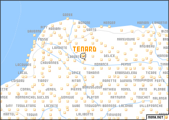 map of Ténard