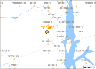 map of Ténaré