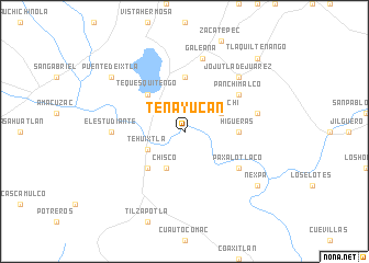 map of Tenayucan