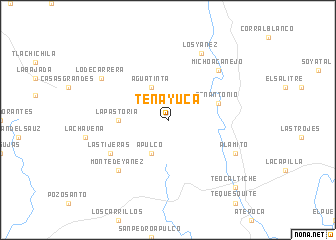 map of Tenayuca