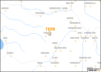 map of Téna