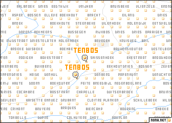 map of Ten Bos