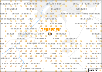 map of Tenbroek
