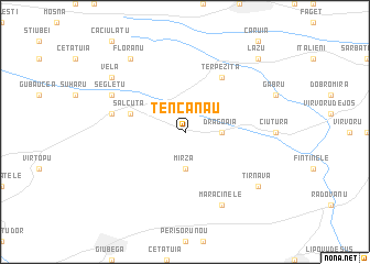 map of Tencănău