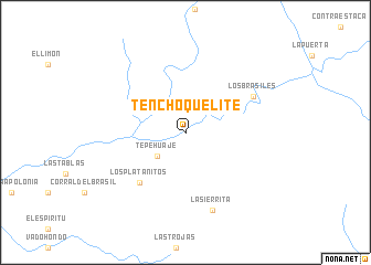 map of Tenchoquelite