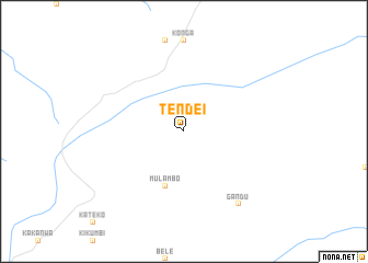 map of Tendei