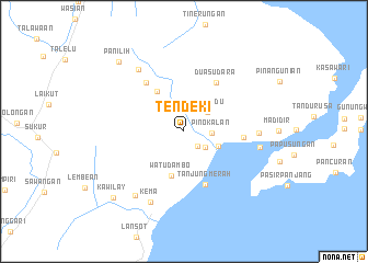 map of Tendeki