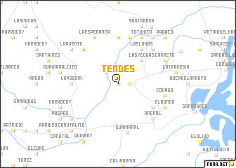 map of Tendes