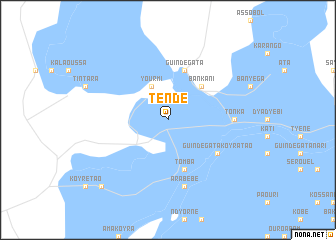 map of Tèndé