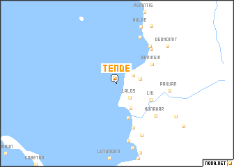 map of Tende