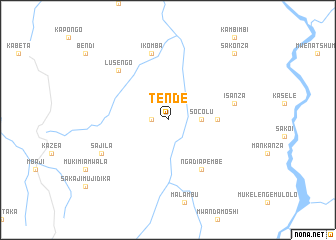 map of Tende