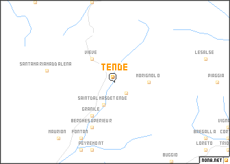 map of Tende