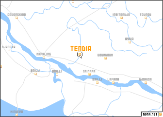 map of Tendia