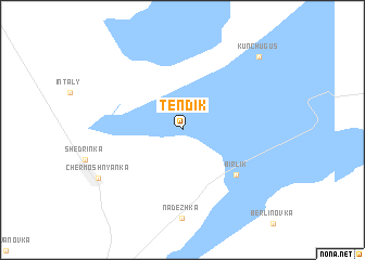 map of Tendik